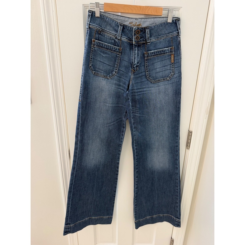 Silver Jeans Riel Wide Leg Jeans Blue 28 Y2K Vintage